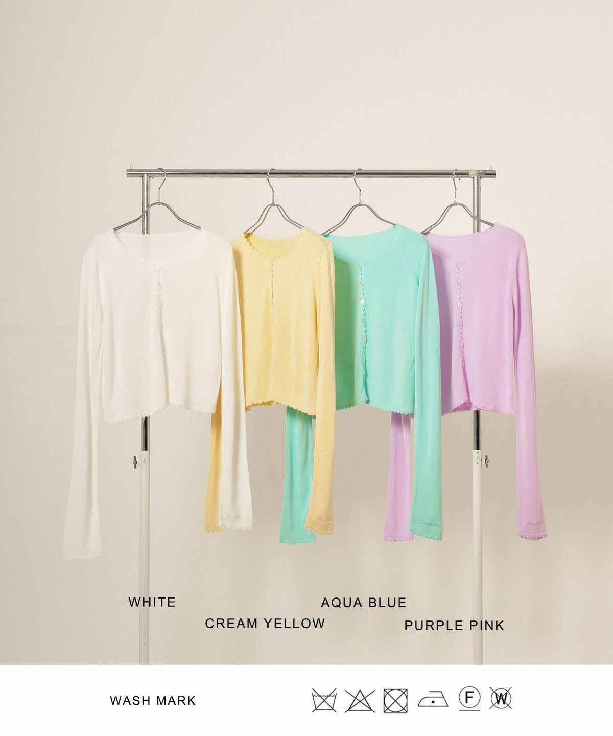 カーディガン/レース/刺繍入り