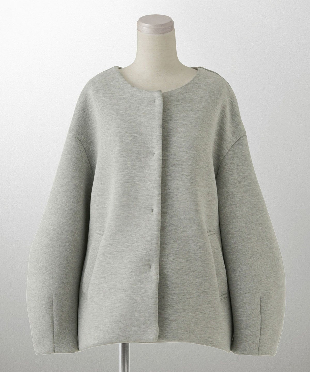 レディース 春 上品 きれいめ/グレー/イエロー/ブラック/M/ノーカラー/長袖