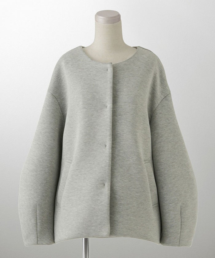 レディース 春 上品 きれいめ/グレー/イエロー/ブラック/M/ノーカラー/長袖