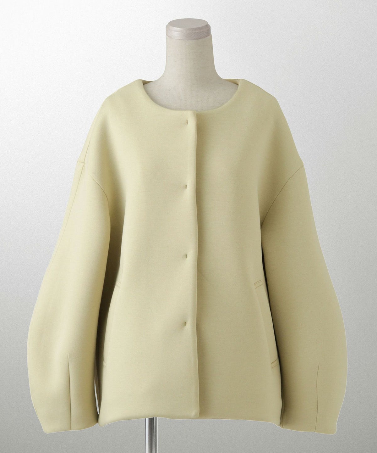 レディース 春 上品 きれいめ/グレー/イエロー/ブラック/M/ノーカラー/長袖