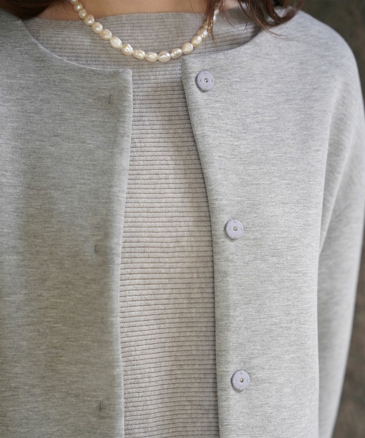 レディース 春 上品 きれいめ/グレー/イエロー/ブラック/M/ノーカラー/長袖