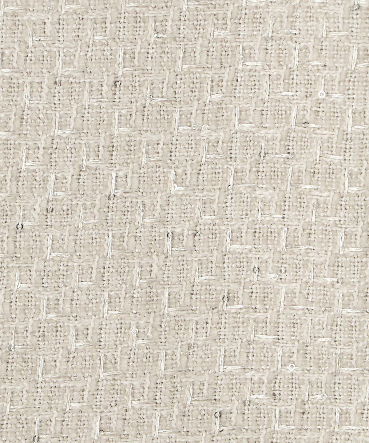 ツイード フリルヘム スパンコール チェック 上品 ミニ丈 グレーミックス/ベージュ/ブラック/M