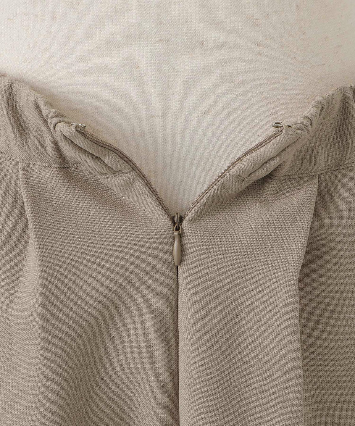 アシンメトリーデザイン ラッフル ラップスカート アイボリー/キャメル/ブラック/M