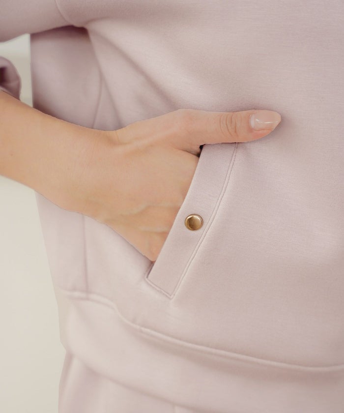 レディース/トップス/パーカー/カットソー/ダンボールニット/伸縮性/長袖/春/秋/冬/ワンマイル/旅行/運動会/お出かけ/オフィスカジュアル/エレガント/カジュアル/フェミニン/刺繍/ハート/ロゴ/アイボリー/ピンク/ネイビー/新色/ブラ