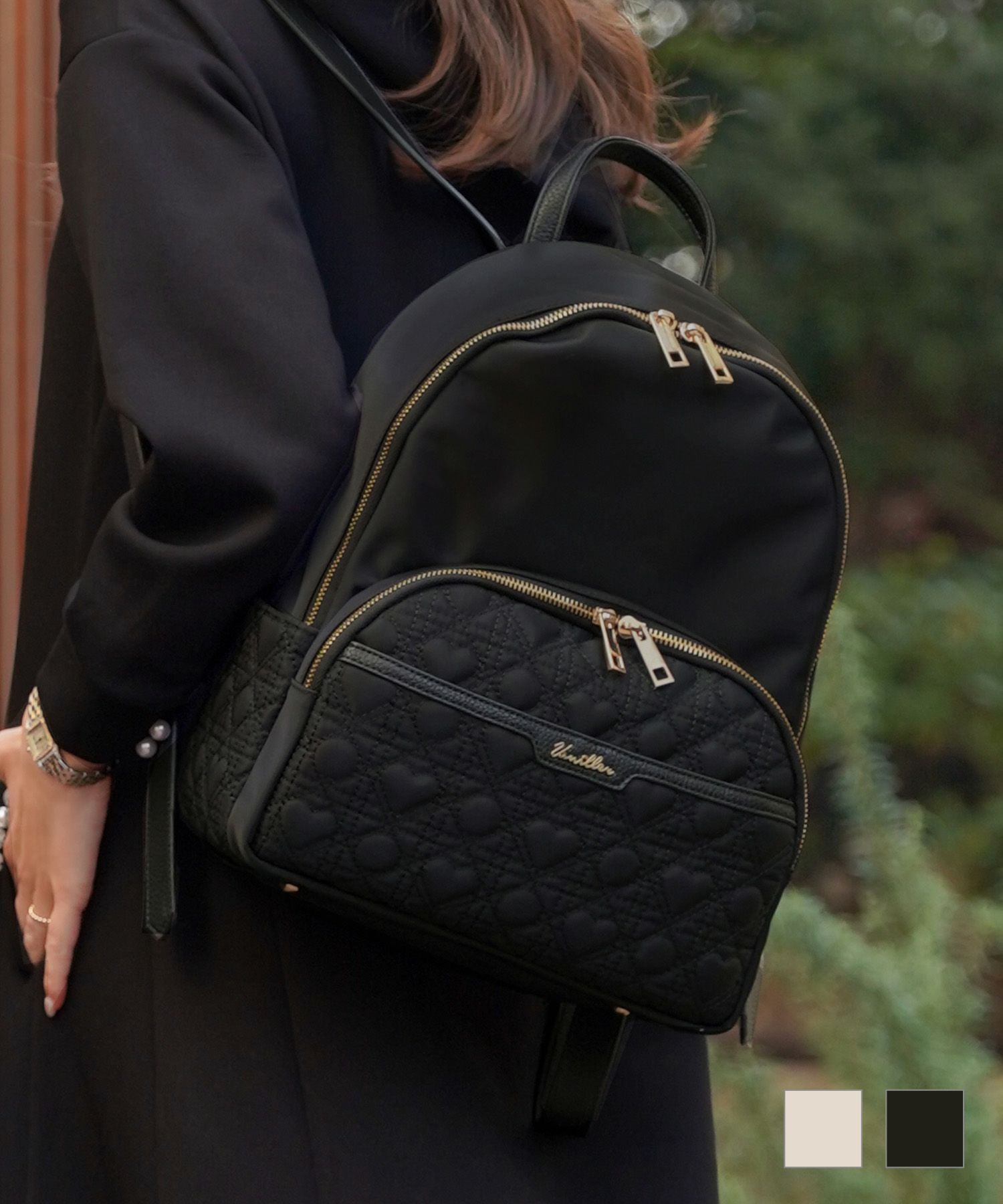 オリジナル ハートキルティング ナイロン リュックサック le reve