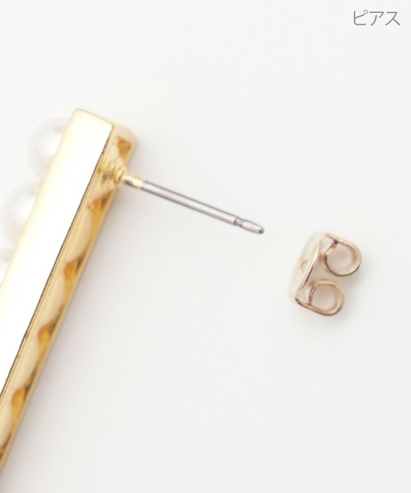 パール レクタングル ピアス イヤリング Pearl Rectangle Pierce