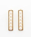 パール レクタングル ピアス イヤリング Pearl Rectangle Pierce Earring