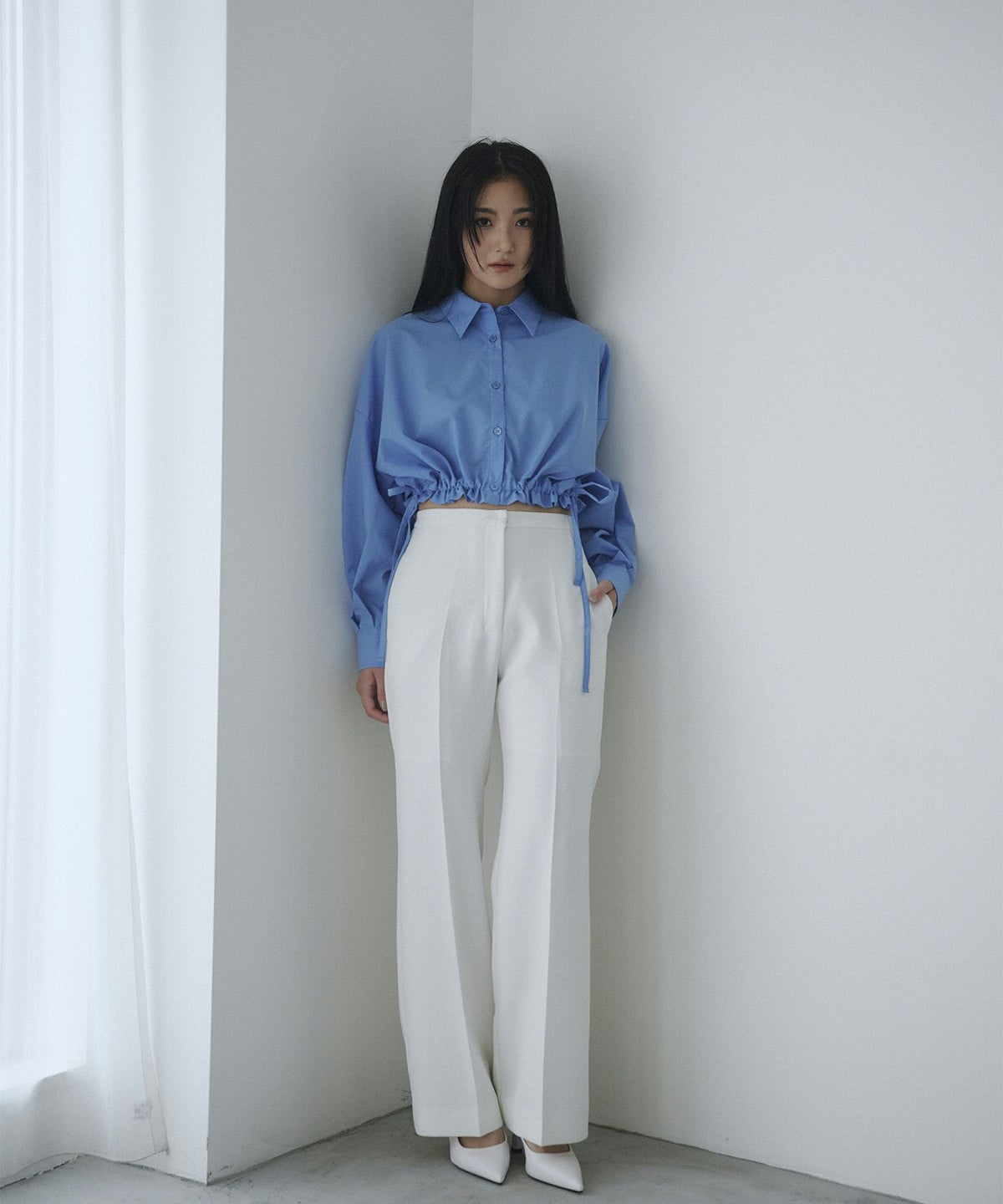 ショート ギャザー シャツ KINO THE KEI