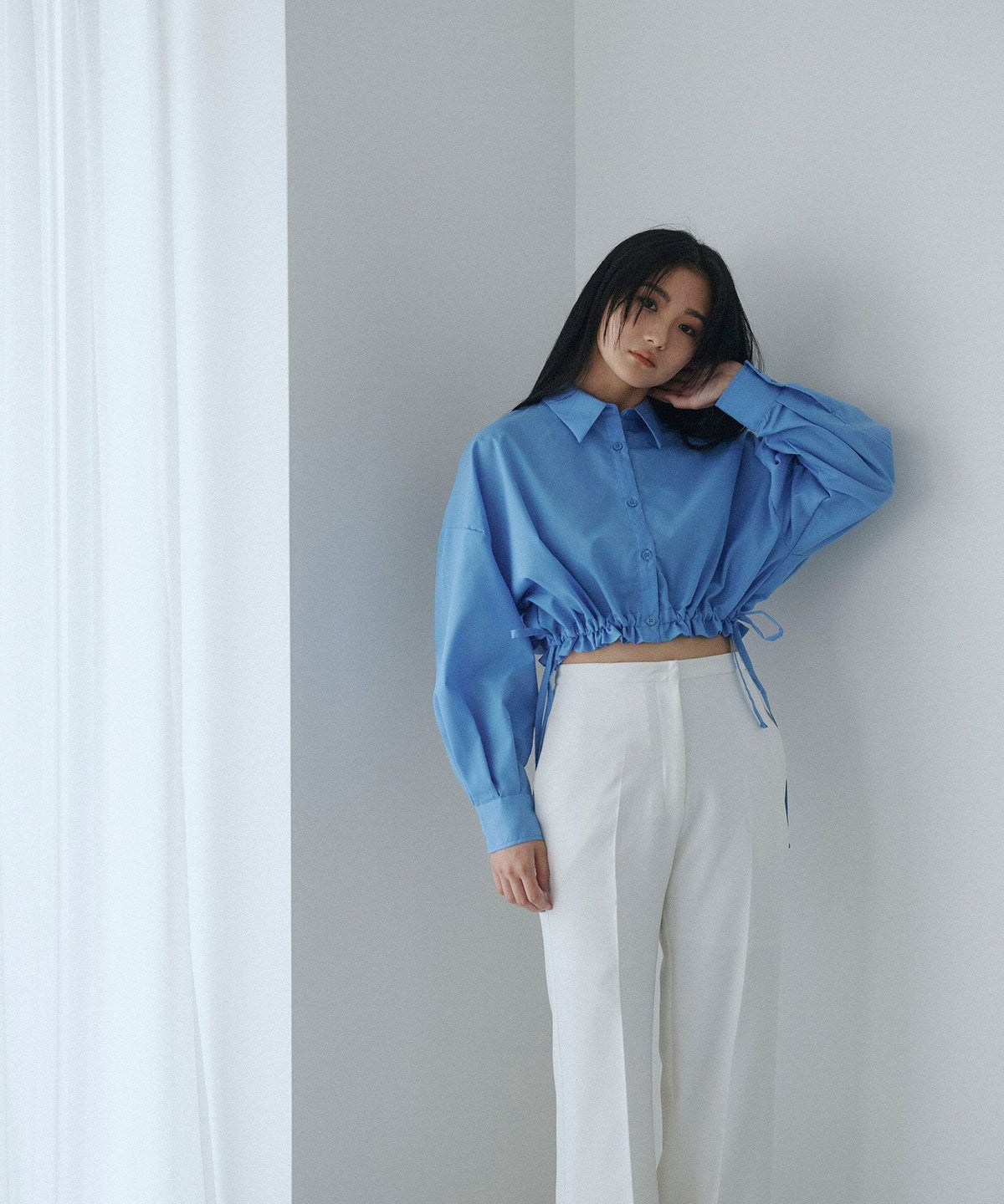 ショート ギャザー シャツ KINO THE KEI