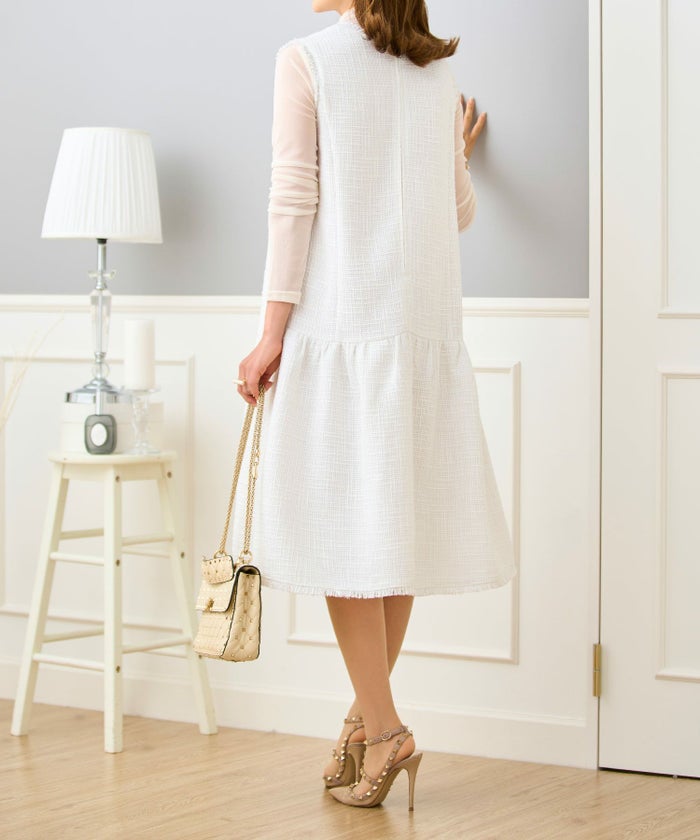 セレクトシアートップス素材レディース服かわいいきれいめ大人細身白黒春秋ジョイントスペース