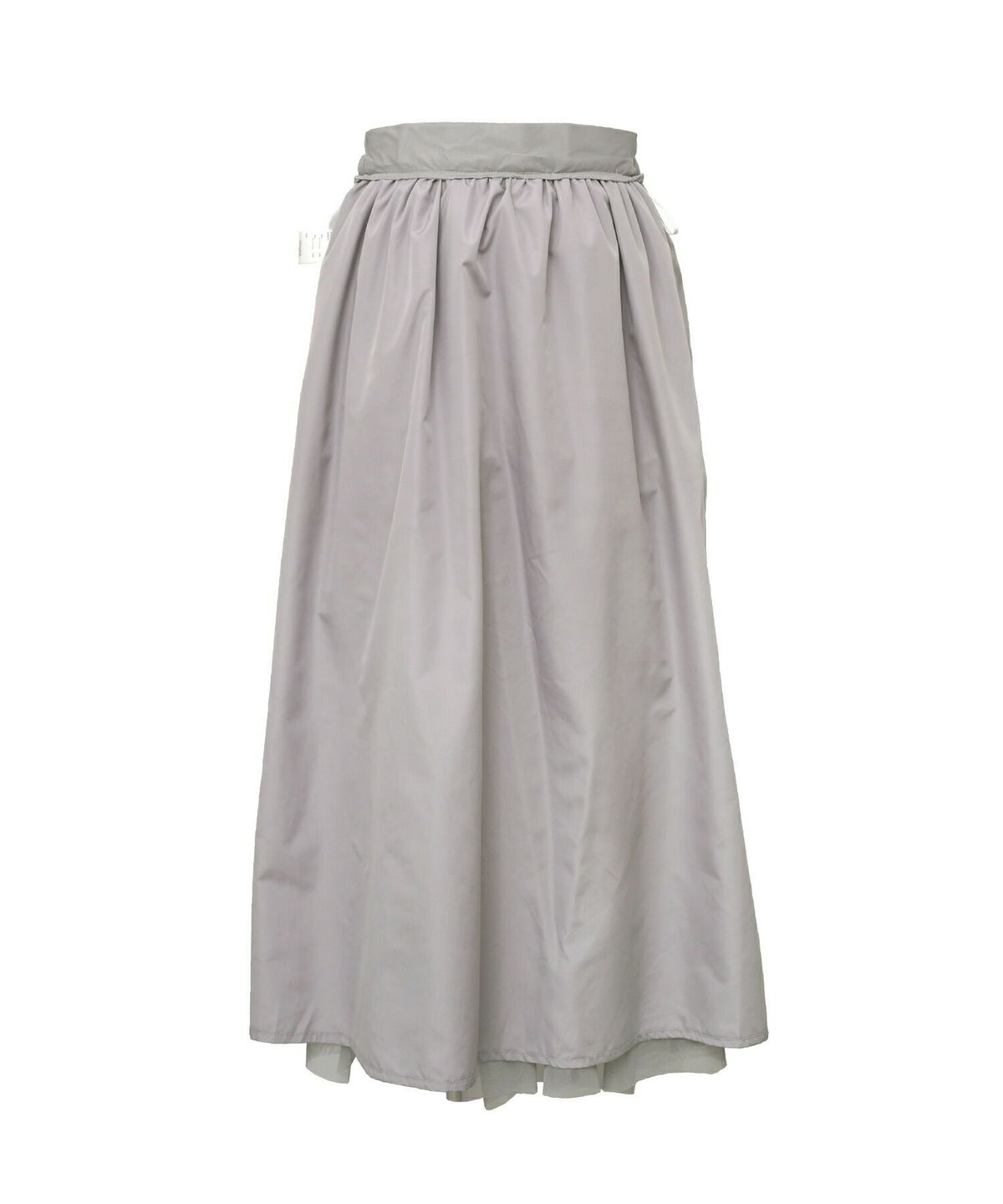 レディース/セレクト/ボトムス/スカート/チュール/リボン/アシメ/ランダム/シアー/透け感/ウエストゴム/春/夏/秋/冬/フェミニン/上品/エレガント/かわいい/アイボリ－/グレー