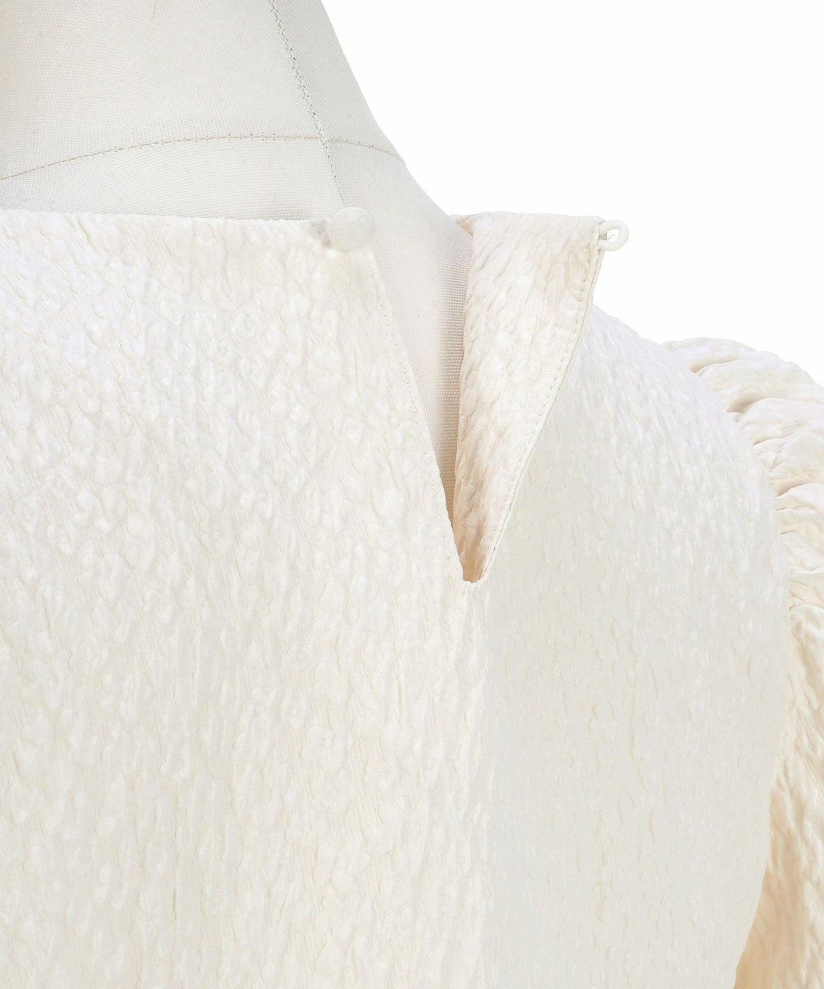 手洗い可イレヘムパフ袖フェミニン春上品大人可愛いきれいめジョイントスペース