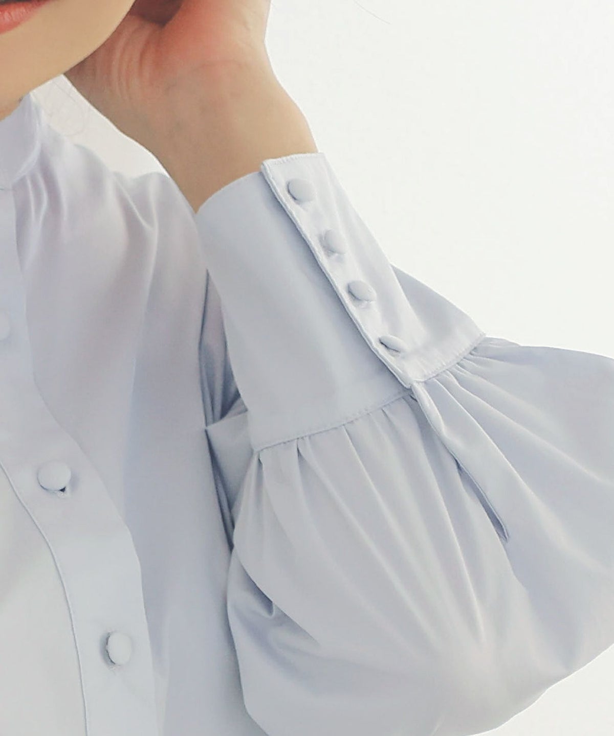 手洗い可くるみ釦フェミニンオフィス春上品大人可愛いきれいめジョイントスペース