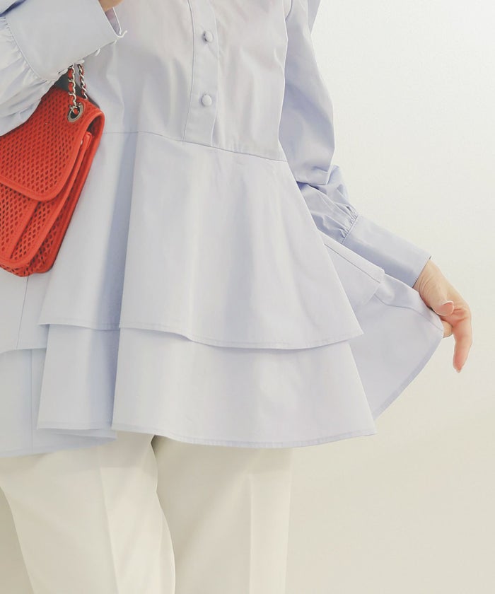 手洗い可くるみ釦フェミニンオフィス春上品大人可愛いきれいめジョイントスペース