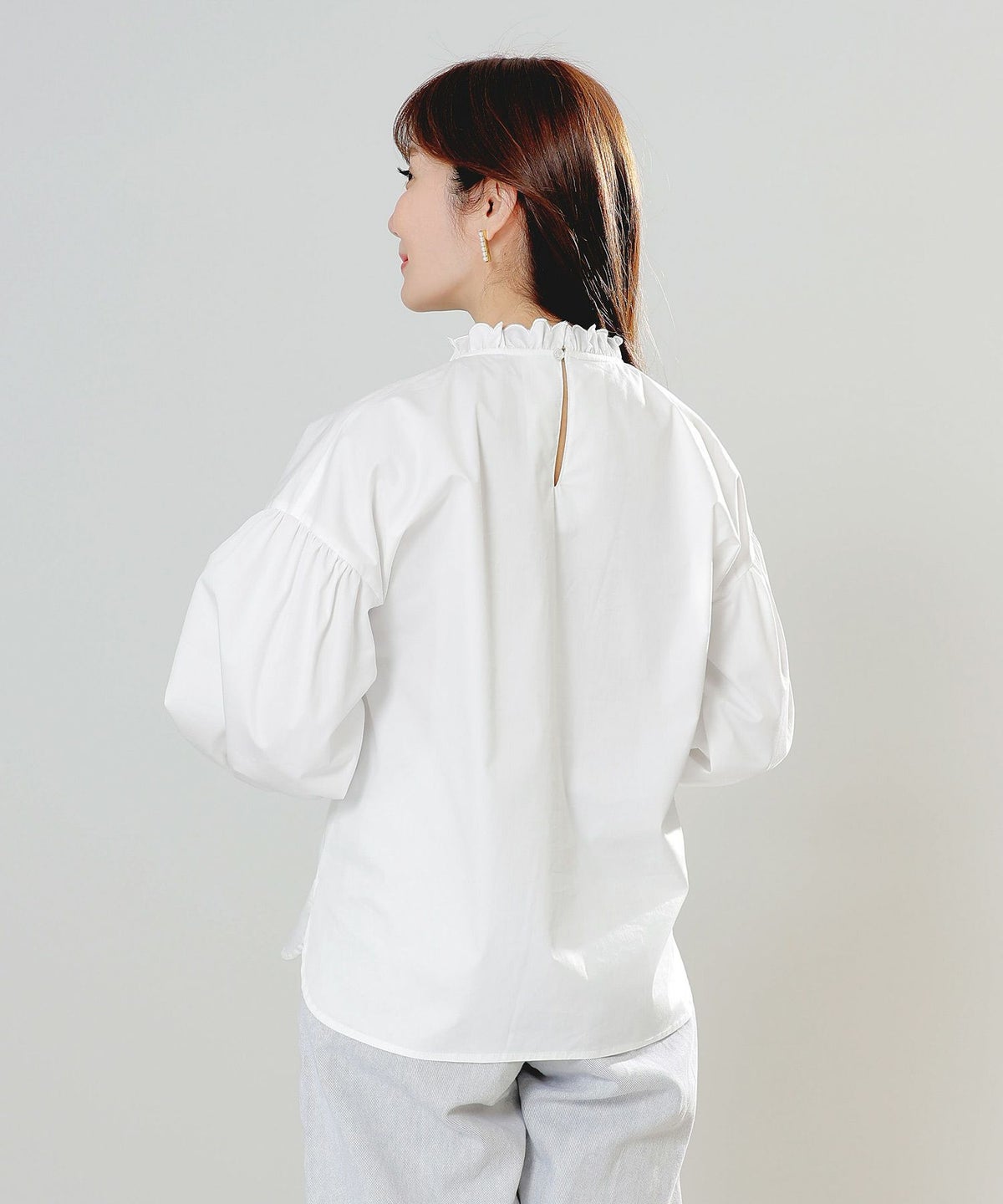 手洗い可インナーサイドスリットレイヤードスタイルフェミニン背涙開き上品きれいめジョイントスペース