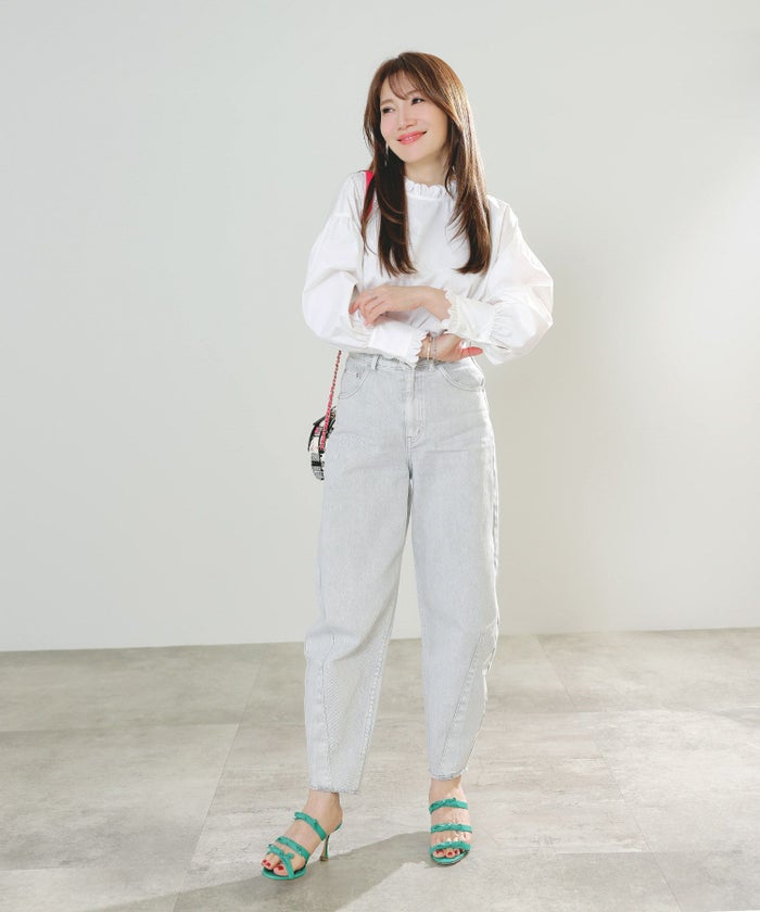 手洗い可インナーサイドスリットレイヤードスタイルフェミニン背涙開き上品きれいめジョイントスペース