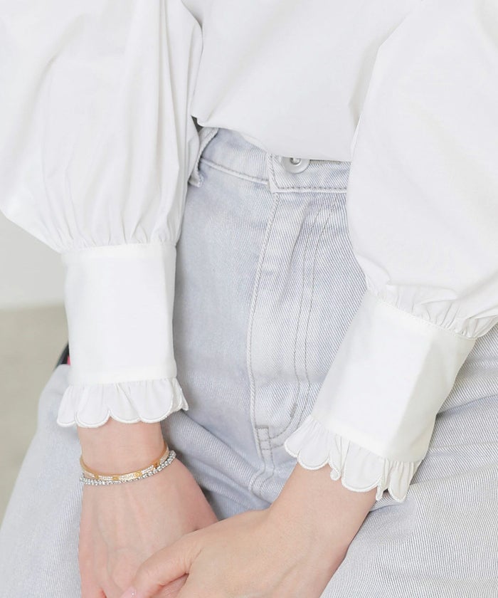 手洗い可インナーサイドスリットレイヤードスタイルフェミニン背涙開き上品きれいめジョイントスペース