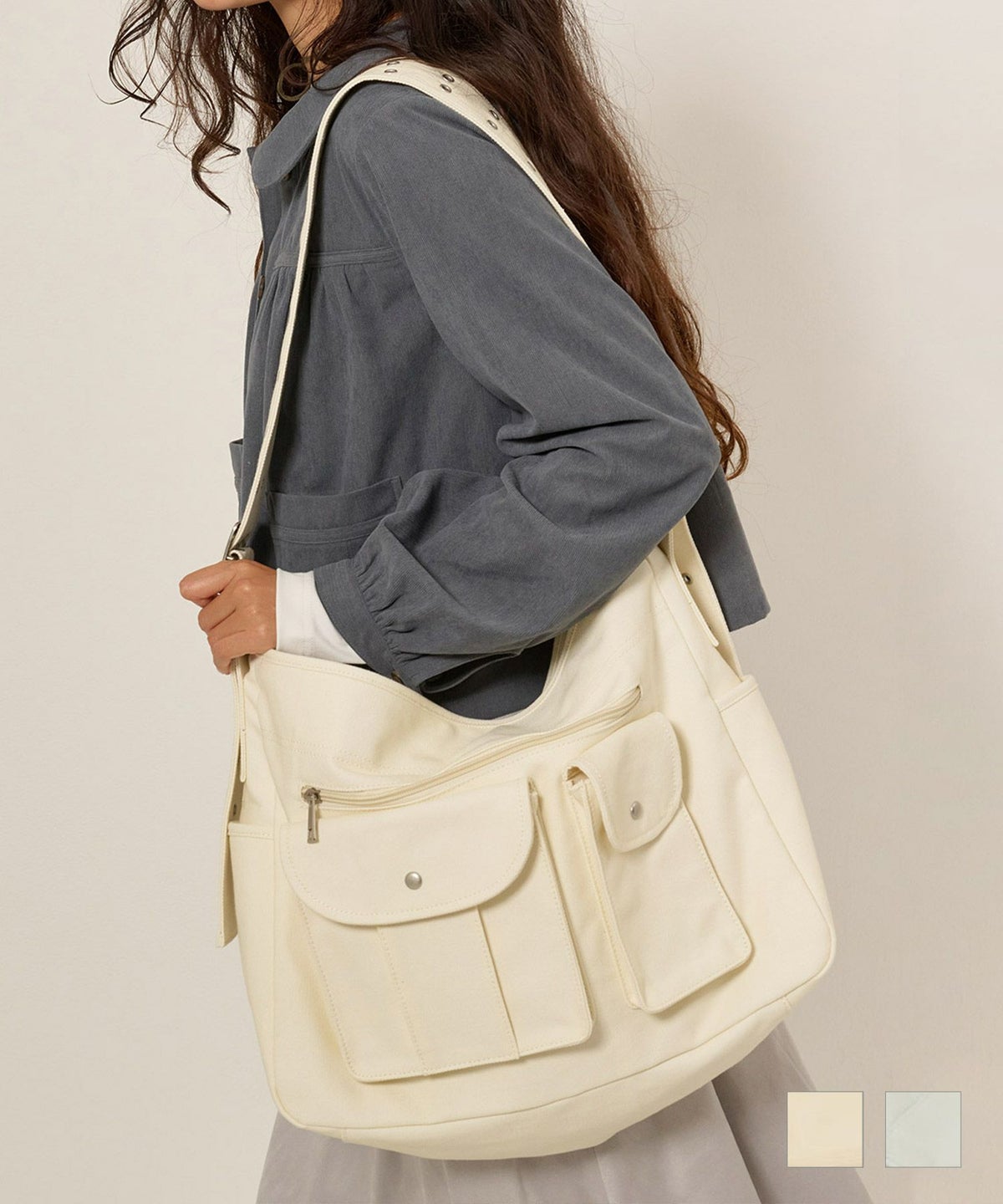 ショルダーバッグ/バッグ/キャンバス地