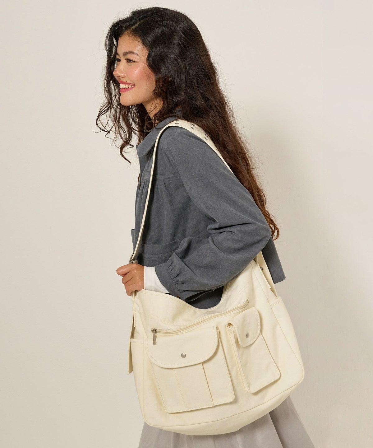 ショルダーバッグ/バッグ/キャンバス地