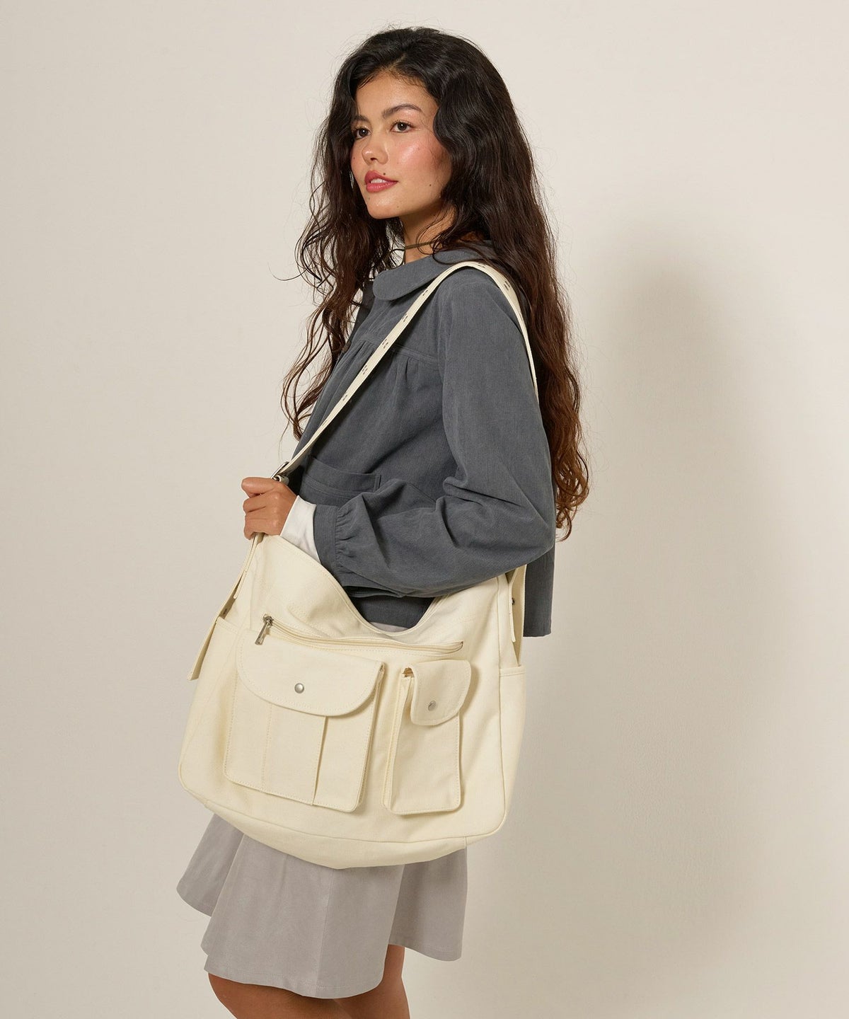 ショルダーバッグ/バッグ/キャンバス地