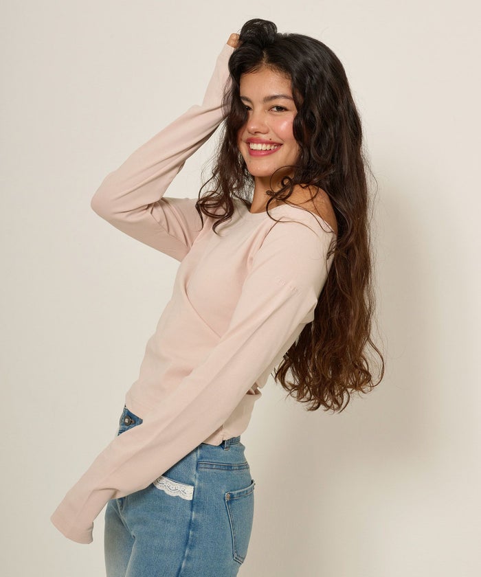 カットソー/ボートネック/長袖/シンプル