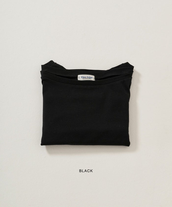 カットソー/ボートネック/長袖/シンプル