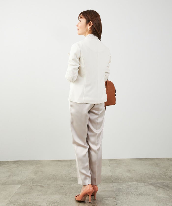 手洗い可 セレクト オケージョン オフィス 学校行事 アウター 袖口スリット 上品 きれいめ ジョイントスペース