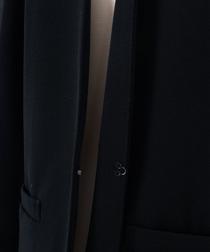 手洗い可 セレクト オケージョン オフィス 学校行事 アウター 袖口スリット 上品 きれいめ ジョイントスペース