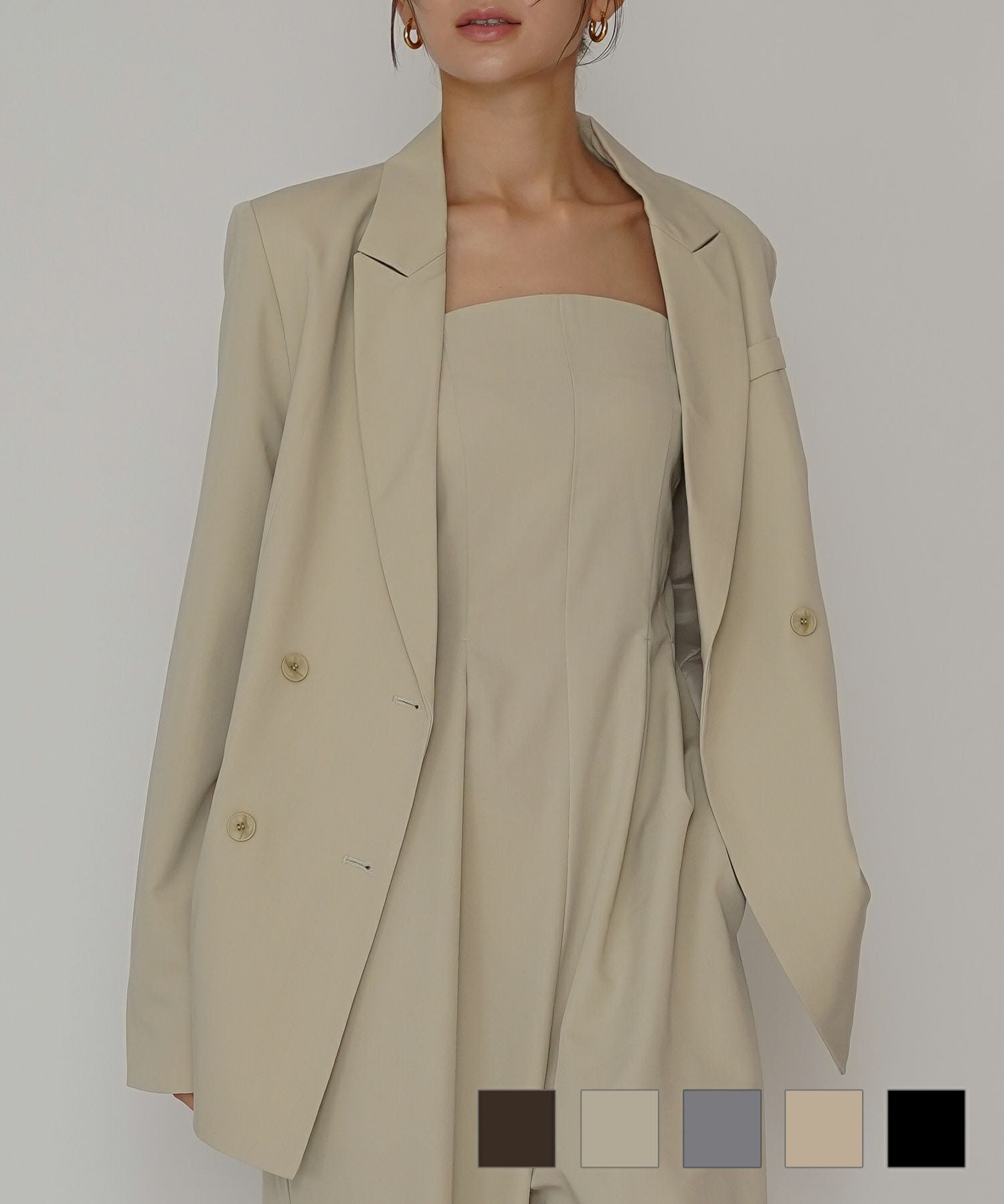 ダブル ブレスト ジャケット KINO THE KEI 全5色｜ktk211-0025【7