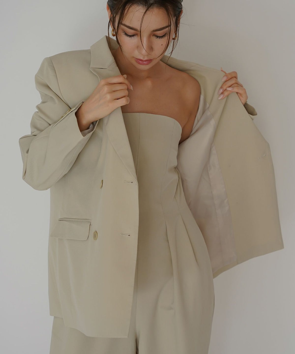 ダブル ブレスト ジャケット KINO THE KEI