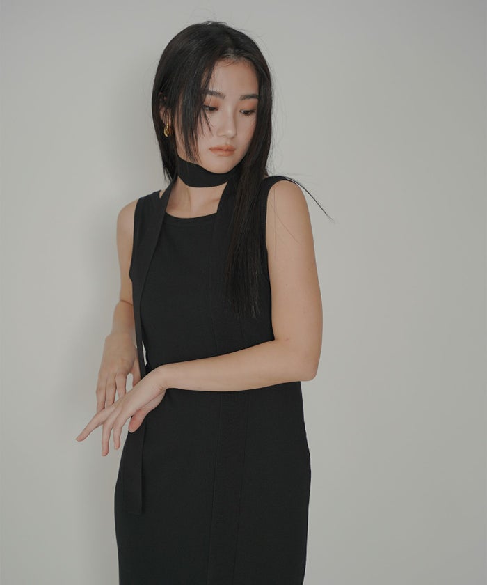 アセテート 2WAY ノースリーブ ワンピース KINO THE KEI