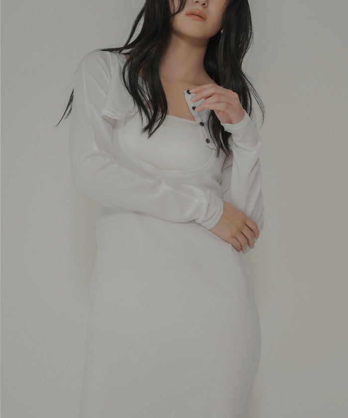 アセテート 2WAY ノースリーブ ワンピース KINO THE KEI