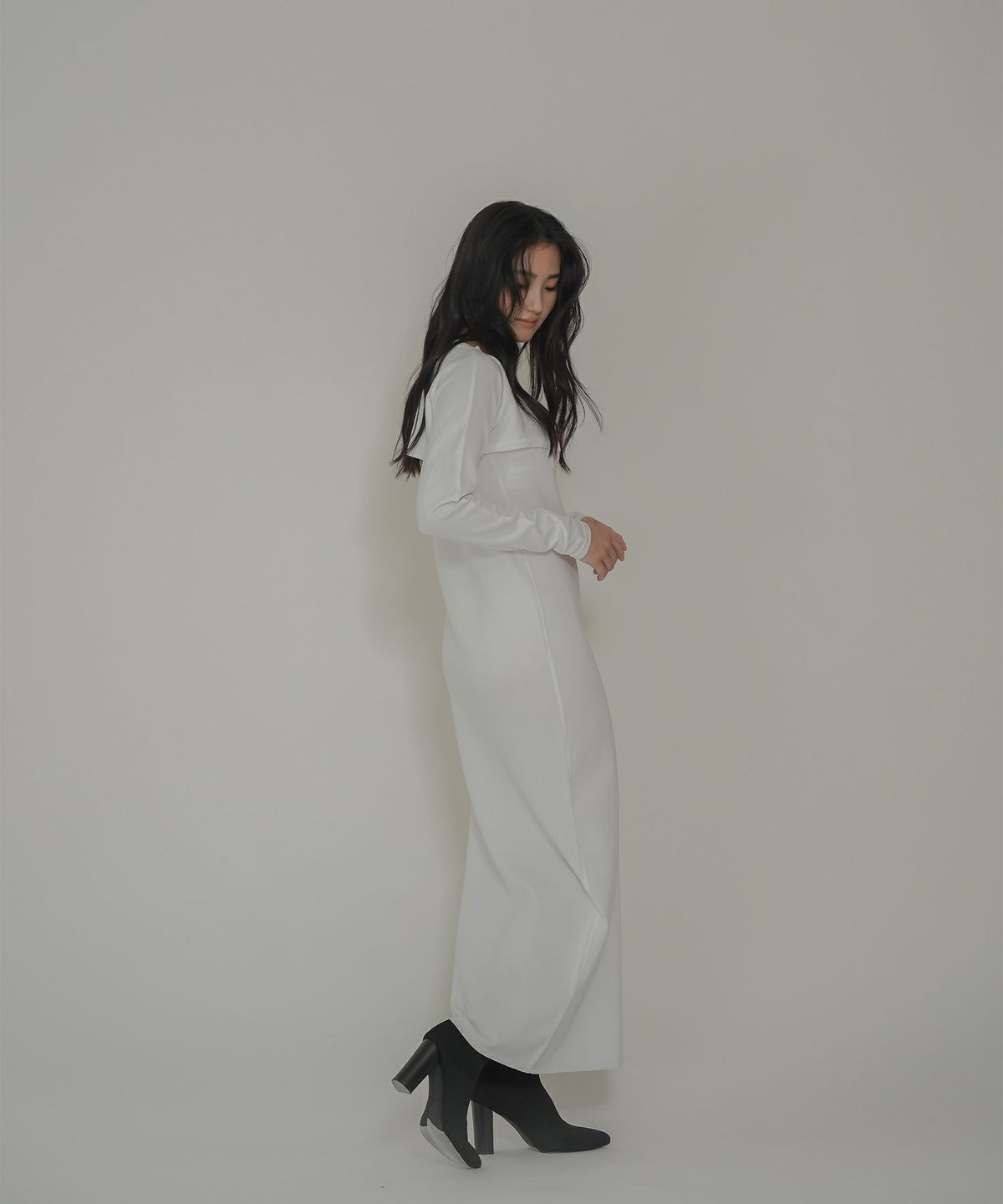 アセテート 2WAY ノースリーブ ワンピース KINO THE KEI