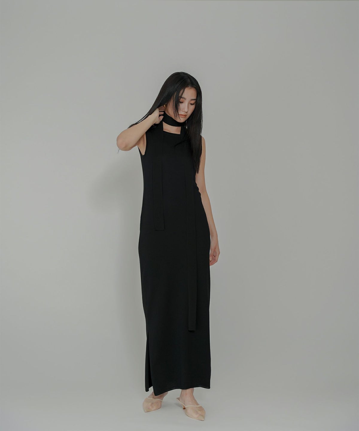 アセテート 2WAY ノースリーブ ワンピース KINO THE KEI