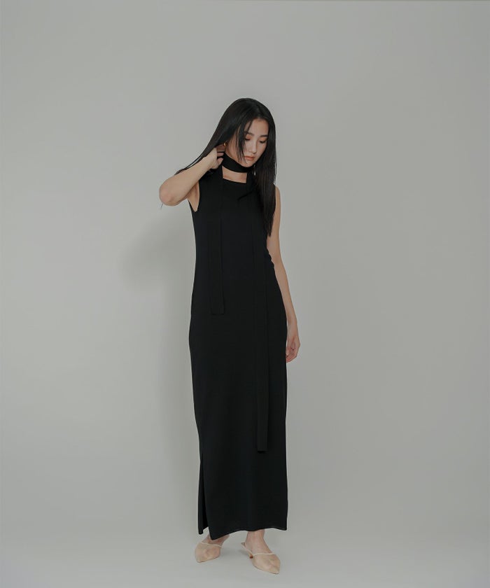 アセテート 2WAY ノースリーブ ワンピース KINO THE KEI