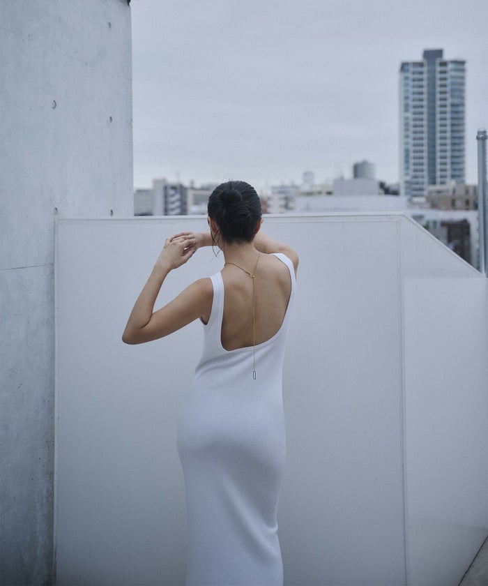 アセテート 2WAY ノースリーブ ワンピース KINO THE KEI