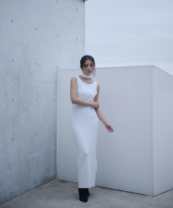 アセテート 2WAY ノースリーブ ワンピース KINO THE KEI