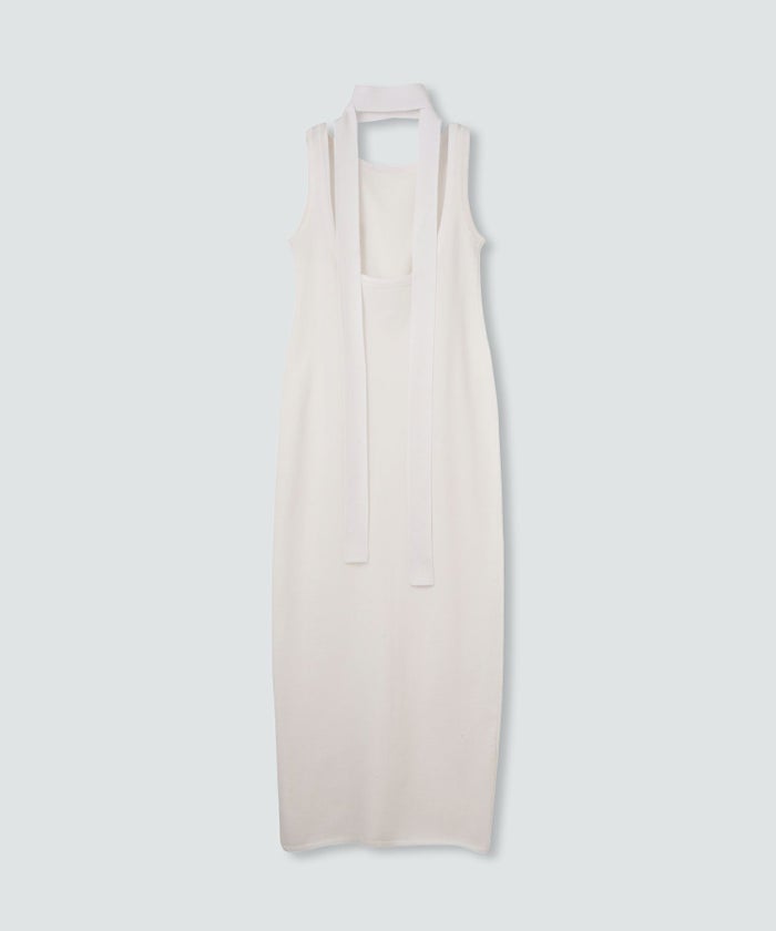 アセテート 2WAY ノースリーブ ワンピース KINO THE KEI