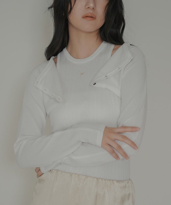 アセテート ショート カーデ KINO THE KEI