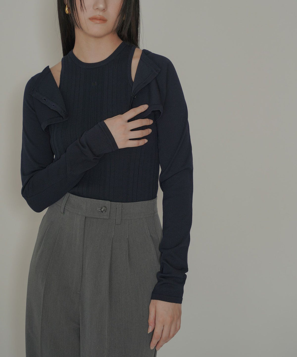 アセテート ショート カーデ KINO THE KEI