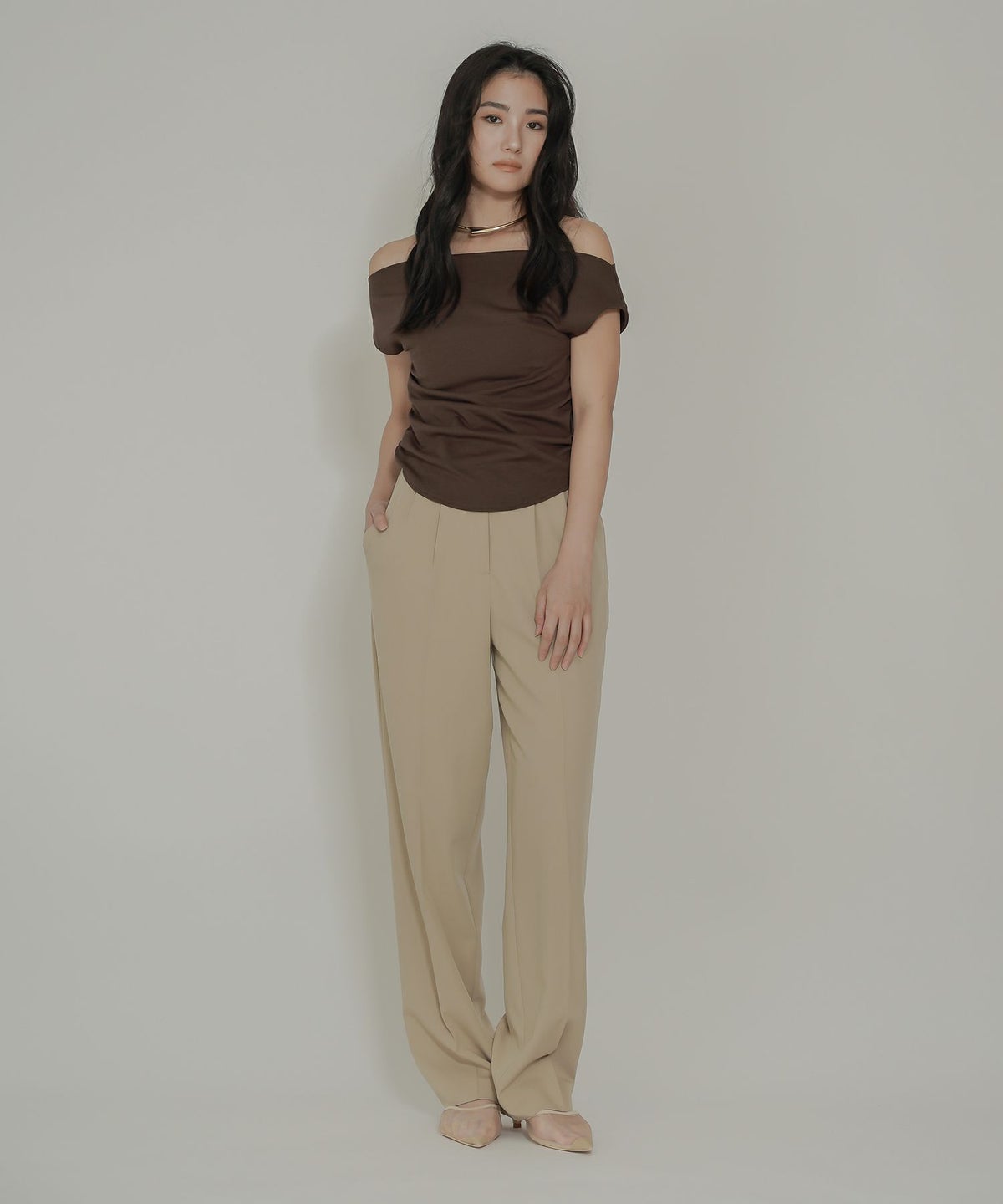 タック ワイド パンツ KINO THE KEI