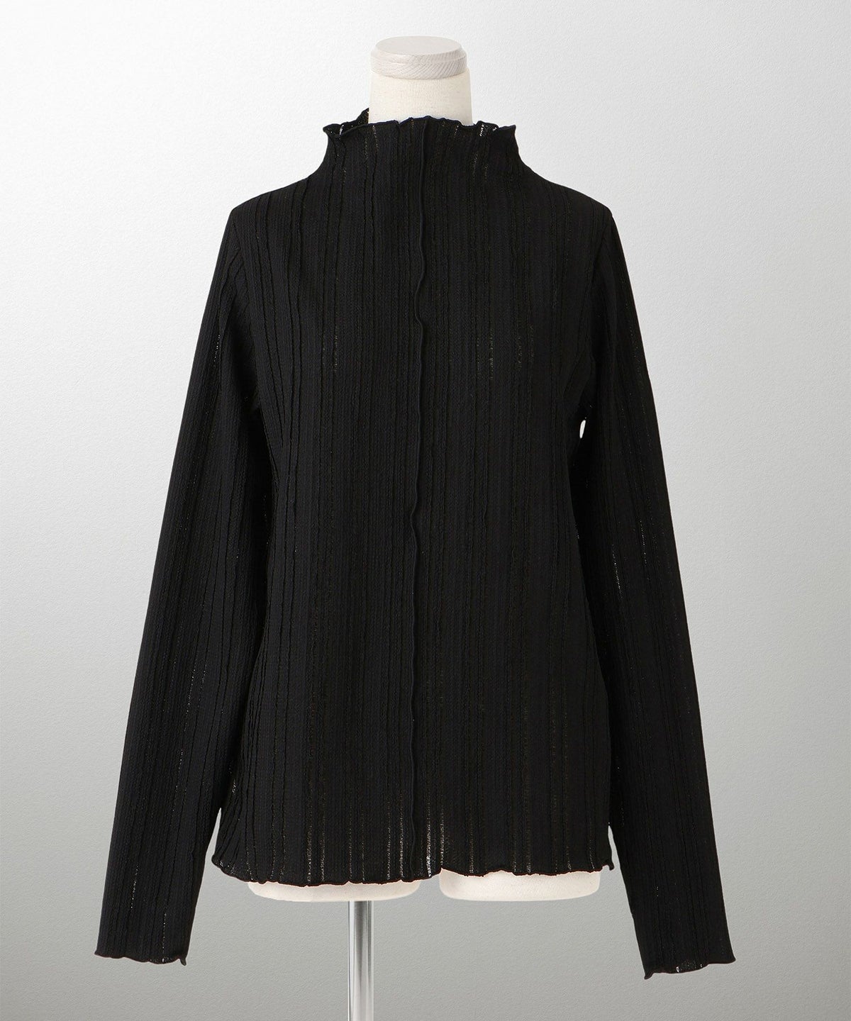 レディース 春 秋 冬 カットソー 薄手 カジュアル きれいめ 洗える ホワイト/ライトグリーン/ブラック/M/ボトルネック/長袖