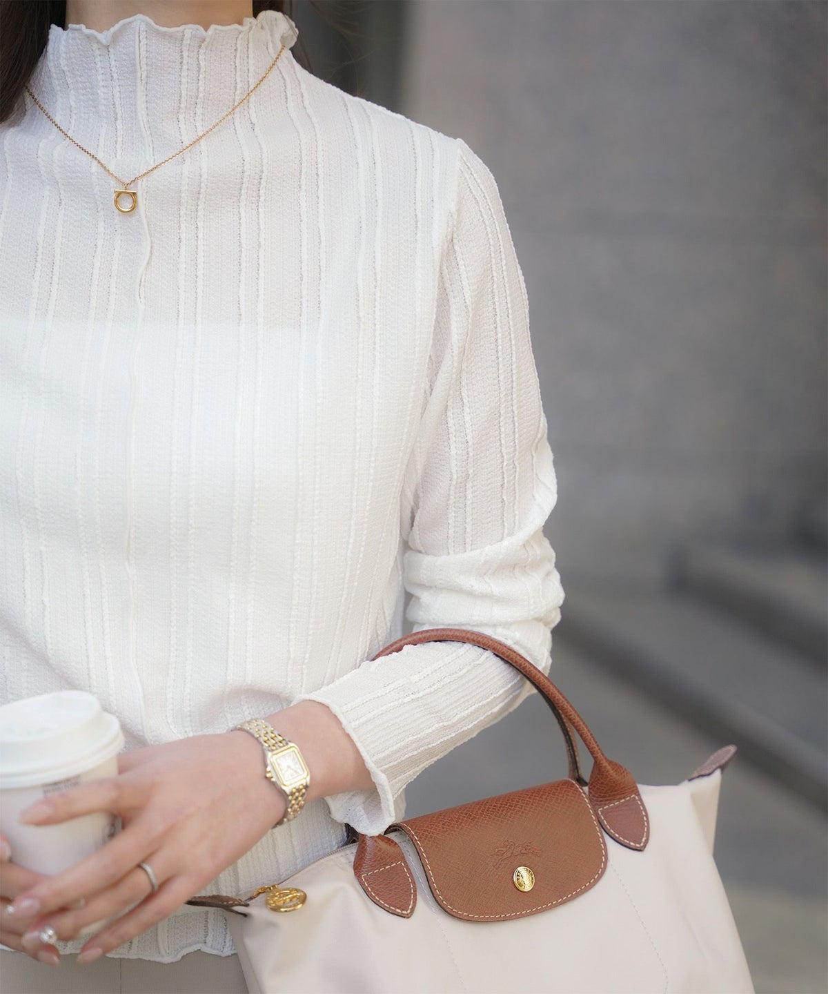 レディース 春 秋 冬 カットソー 薄手 カジュアル きれいめ 洗える ホワイト/ライトグリーン/ブラック/M/ボトルネック/長袖