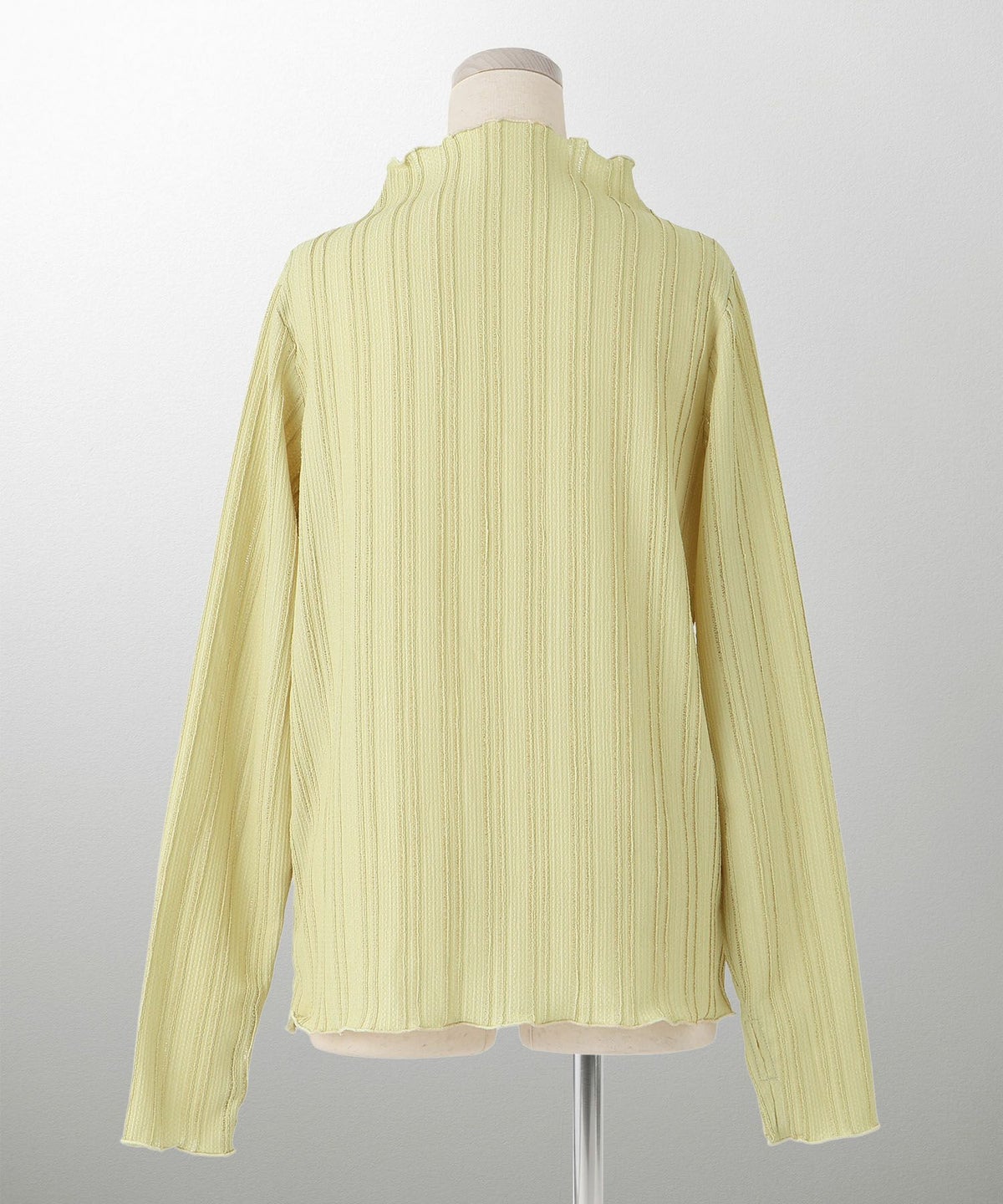 レディース 春 秋 冬 カットソー 薄手 カジュアル きれいめ 洗える ホワイト/ライトグリーン/ブラック/M/ボトルネック/長袖