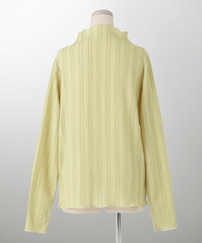 レディース 春 秋 冬 カットソー 薄手 カジュアル きれいめ 洗える ホワイト/ライトグリーン/ブラック/M/ボトルネック/長袖