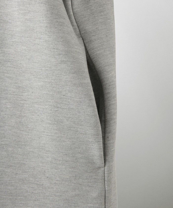 レディース 春 秋 ポンチ素材 カジュアル 上品/グレー/ブラック/M/プチフリル/ポケット/長袖