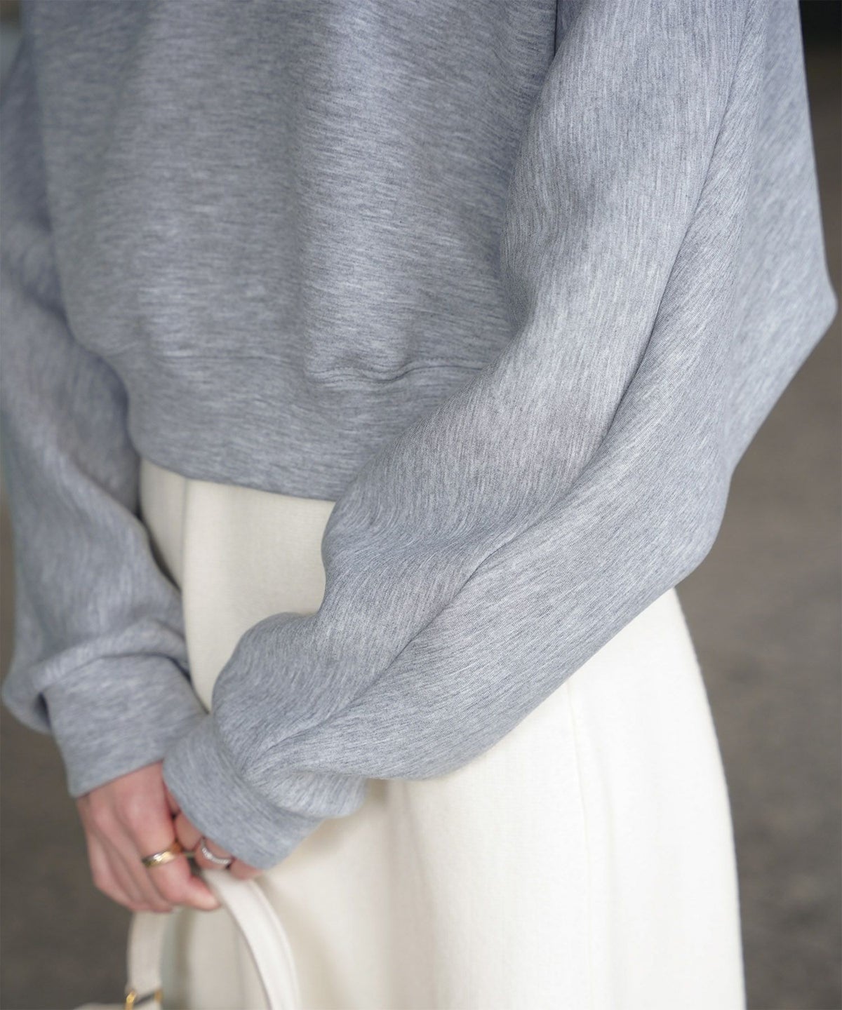 レディース 春 プルオーバー 上品 カジュアル/ホワイト/グレー/ブラック/M/ポロ襟/長袖