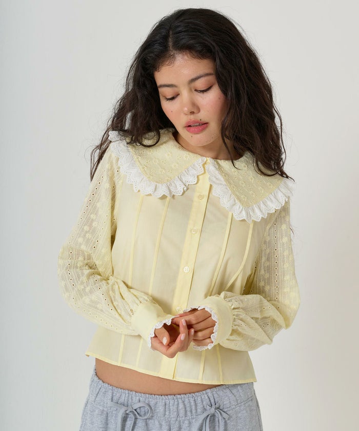 トップス/ブラウス/レース/ドッキング