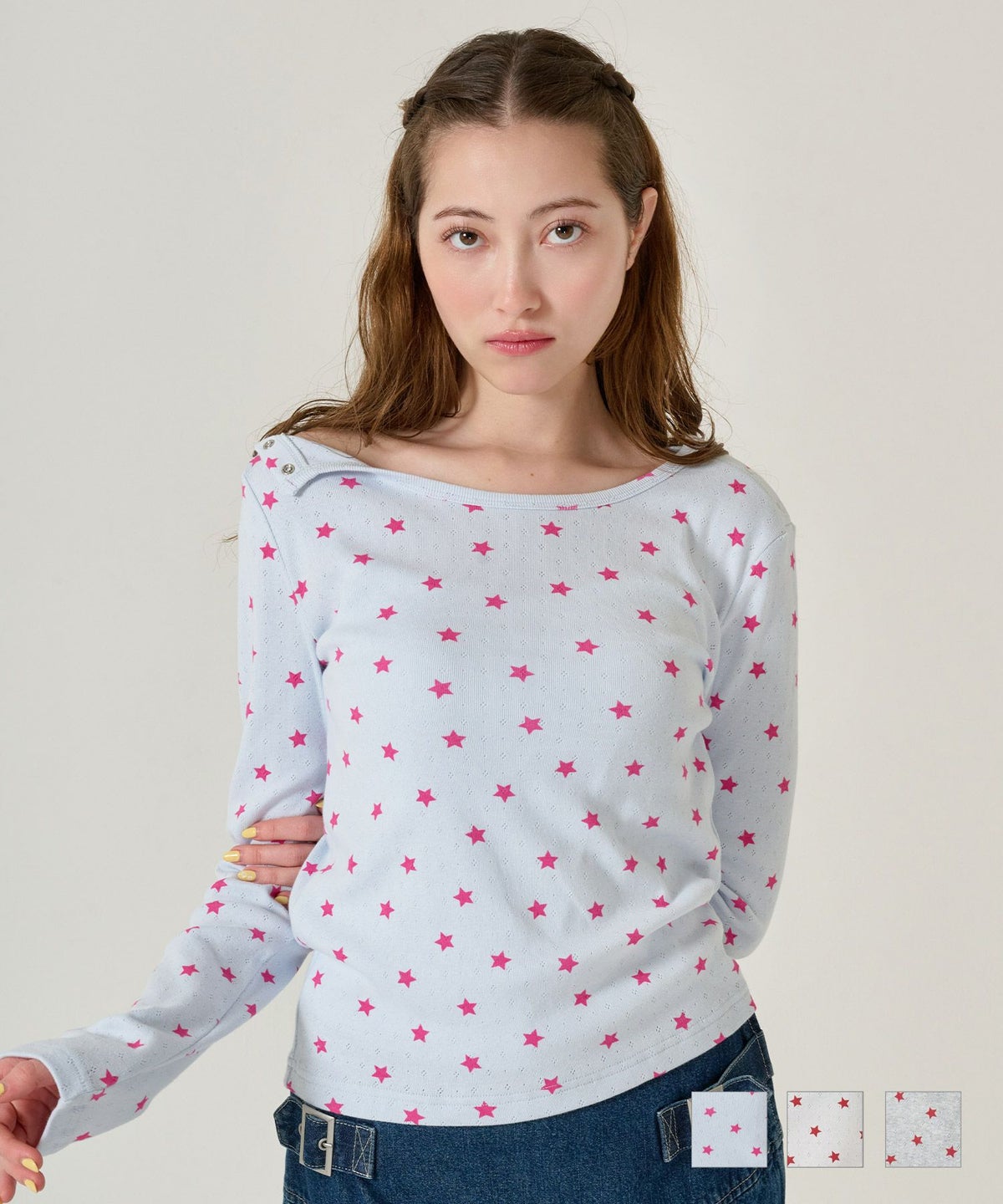 カットソー/トップス/ロンT/スター