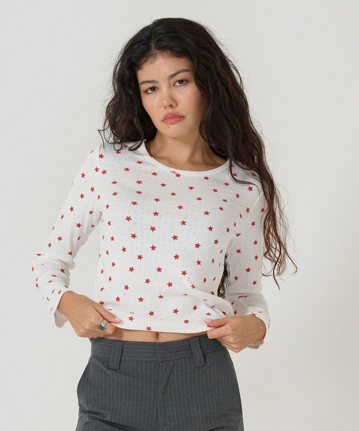 カットソー/トップス/ロンT/スター